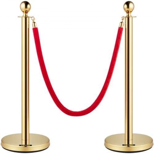 Gold Stanchion + Rope